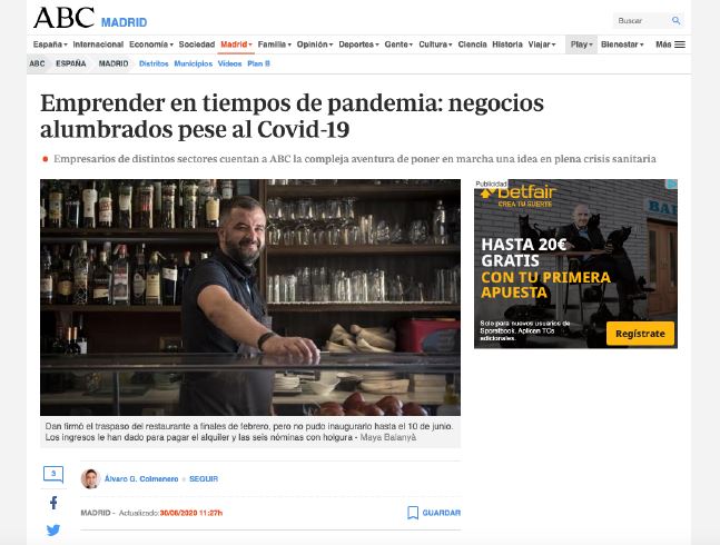 Emprendedores en tiempos de pandemia: ABC.