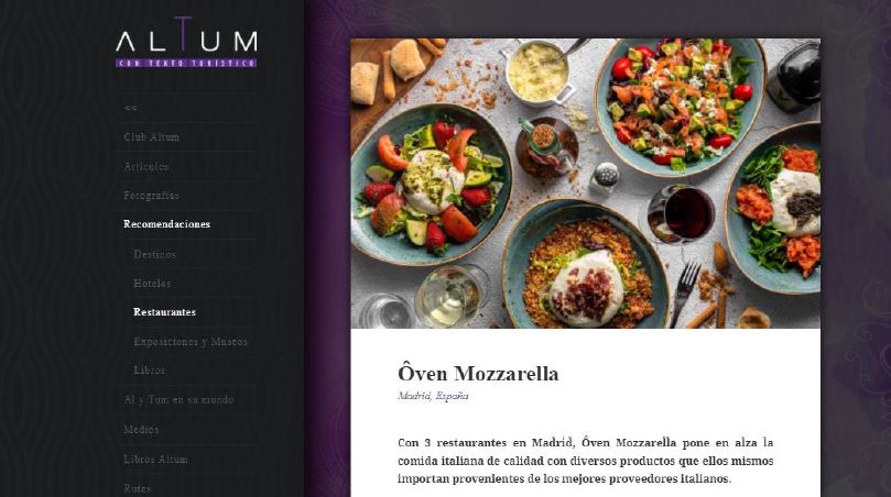 Recomendaciones de Altum: Ôven Mozzarella Bar