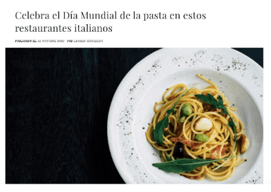 Status Of Empire: Celebra el día mundial de la pasta