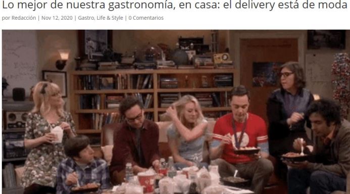 La comida delivery está de moda