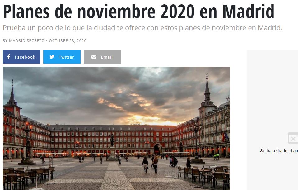 Planes para Noviembre en Madrid: Madrid Secreto