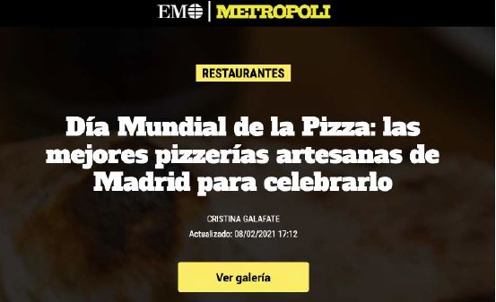 Día Mundial de la Pizza