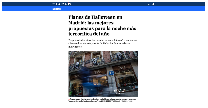 Halloween en Madrid