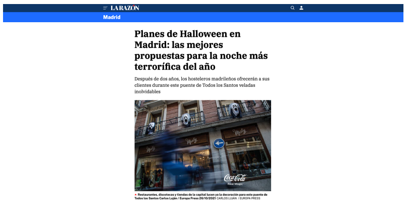 Las mejores propuestas para pasar Halloween en Madrid