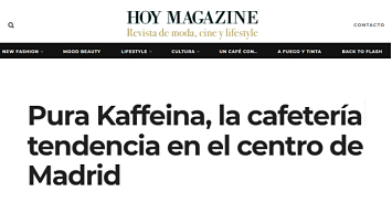 Pura Kaffeina, la cafetería de moda en el centro de Madrid.