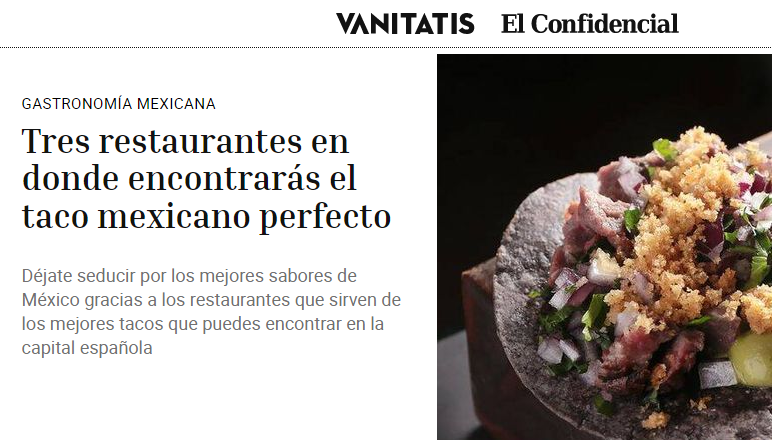 Tres restaurantes en dónde encontrarás el taco mexicano perfecto