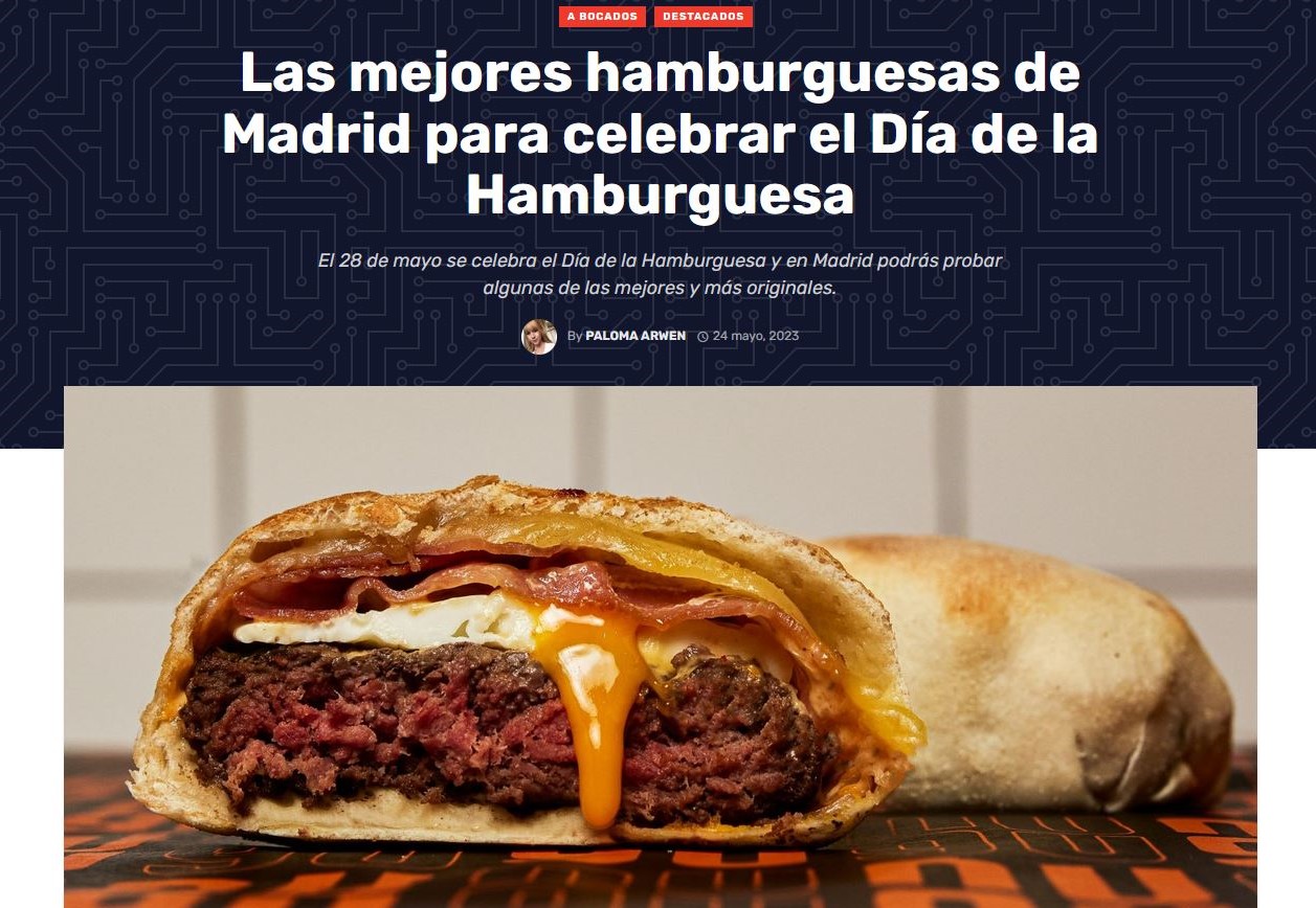 Las mejores hamburguesas de Madrid para celebrar el Día de la Hamburguesa