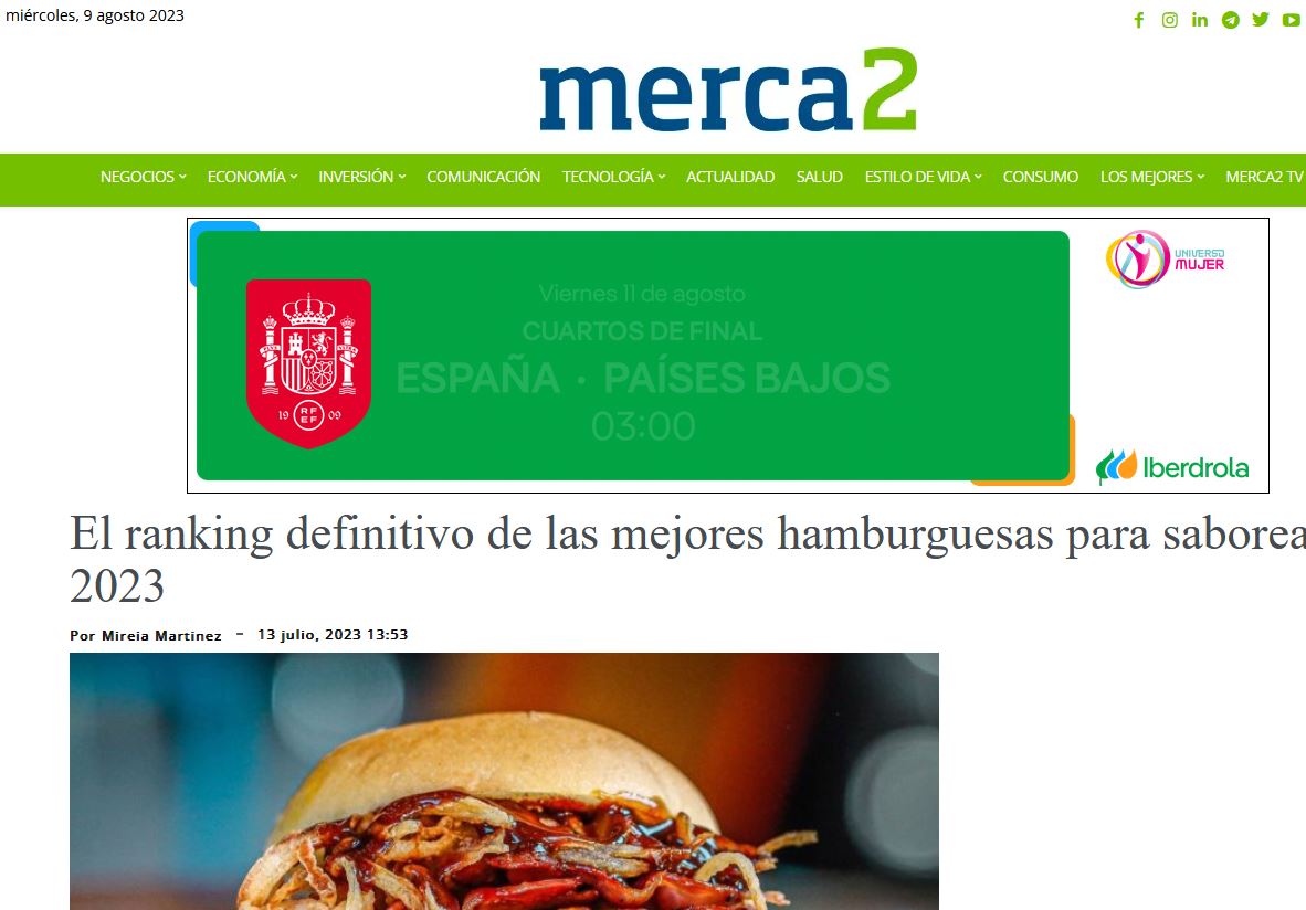 El ranking definitivo de las mejores hamburguesas para saborear 2023