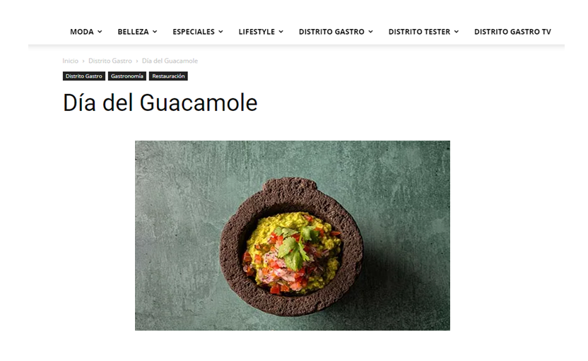 Día del guacamole