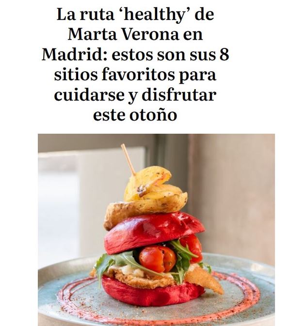 La ruta ‘healthy’ de Marta Verona en Madrid: estos son sus 8 sitios favoritos para cuidarse y disfrutar este otoño