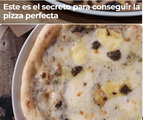 Este es el secreto para conseguir la pizza perfecta