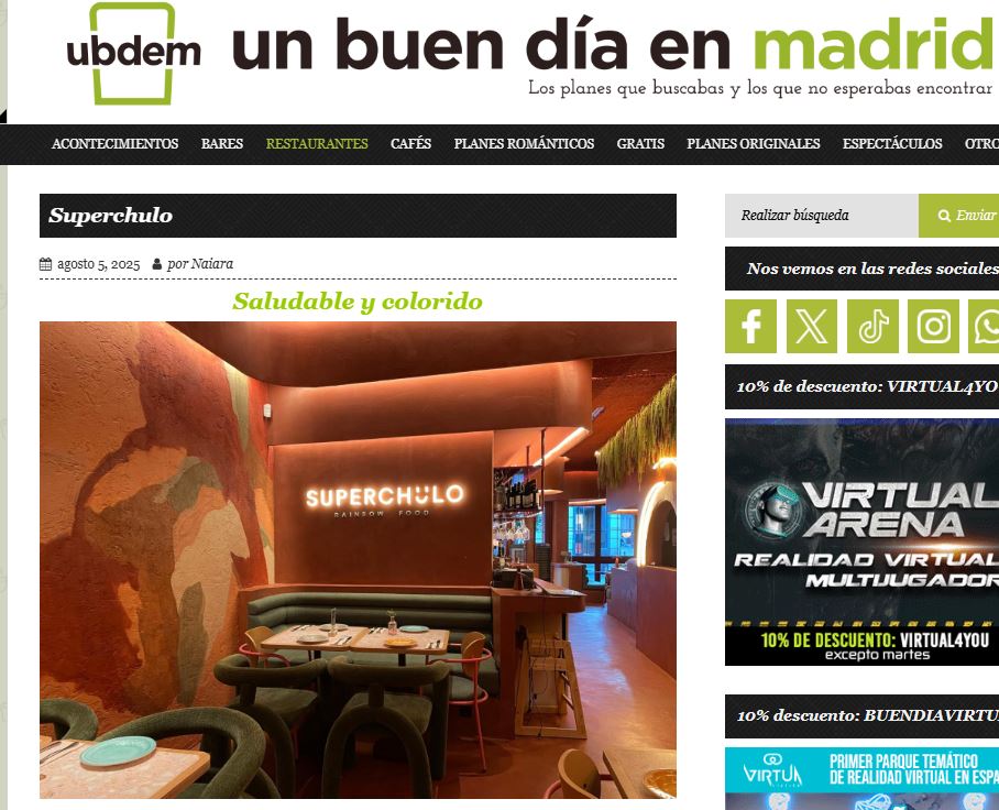 Saludable y colorido