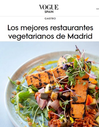 Los mejores restaurantes vegetarianos de Madrid